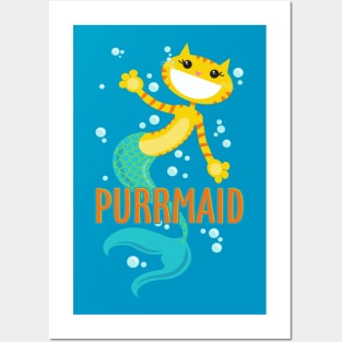 Purrmaid Posters and Art